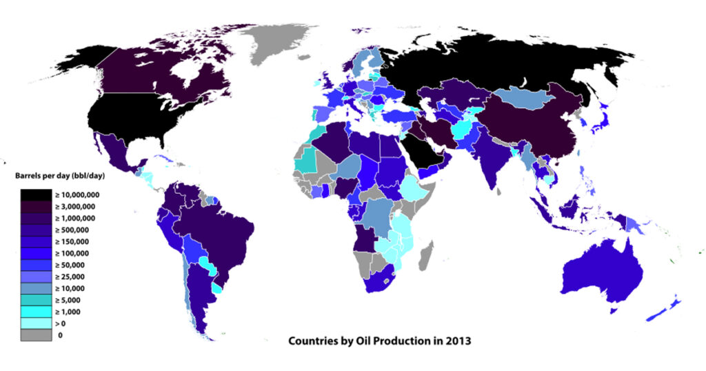 Mayores productores de petróleo a nivel mundial